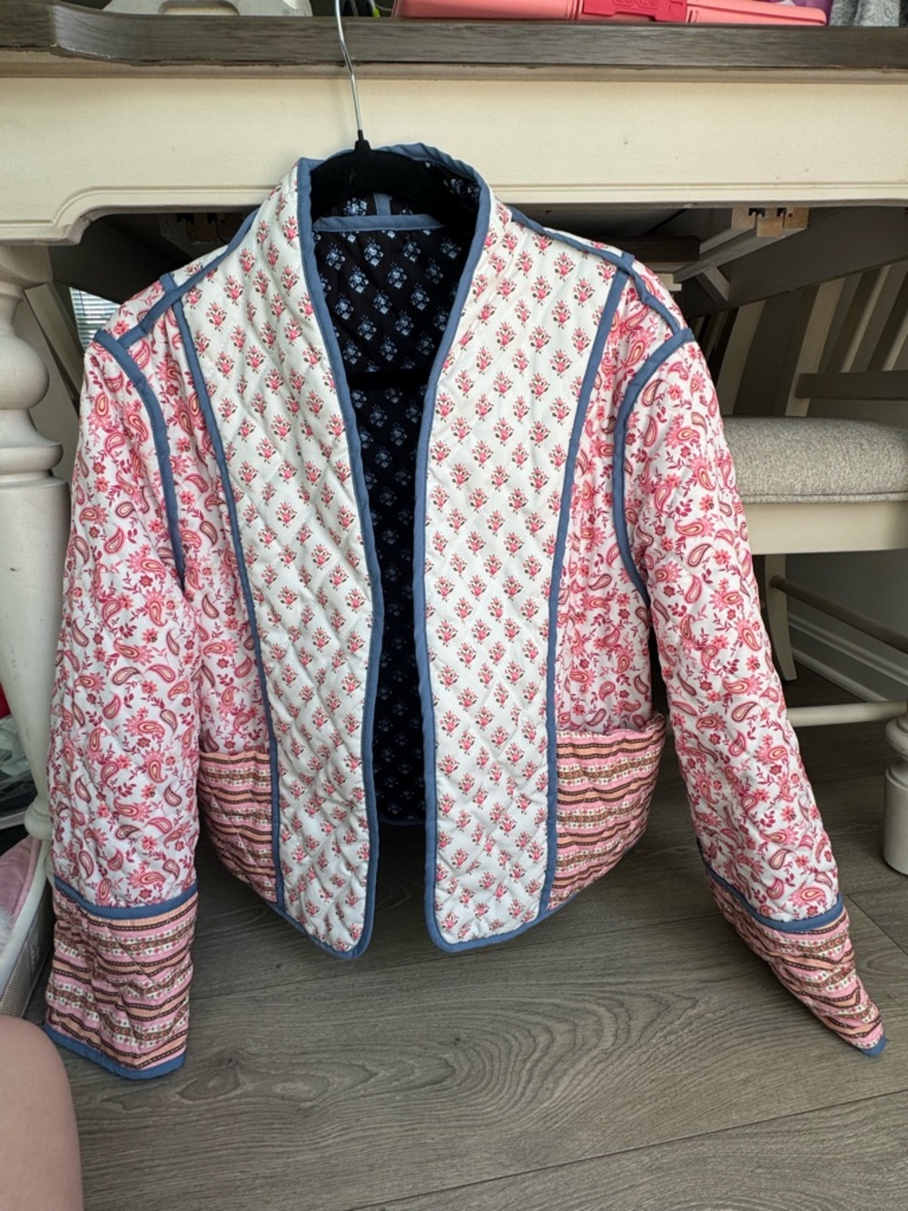 Reversible Quilted Floral Patchwork Jacket